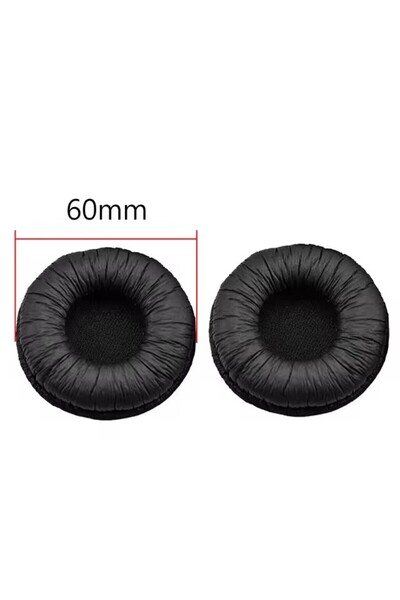 Choice وسادات أذن 60 مم وسادات أذن لسماعات الرأس وسادة جلد الضفدع المجعد إسفن...