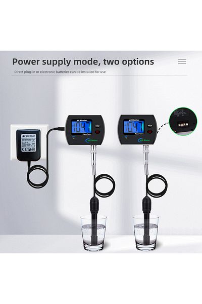 Choice EU Plug Digital PH Meter Water tester Multi-parameter Online Water Quality Monitor Tester For Aquari