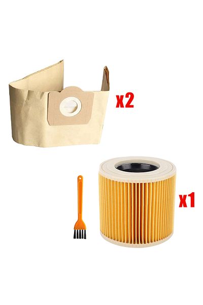 Choice 4pcs For Karcher WD3 MV3 WD3200 WD3300 A2204 A2656 Dust Bags for Rowenta RB88 RU100 RU101Filter Vacu