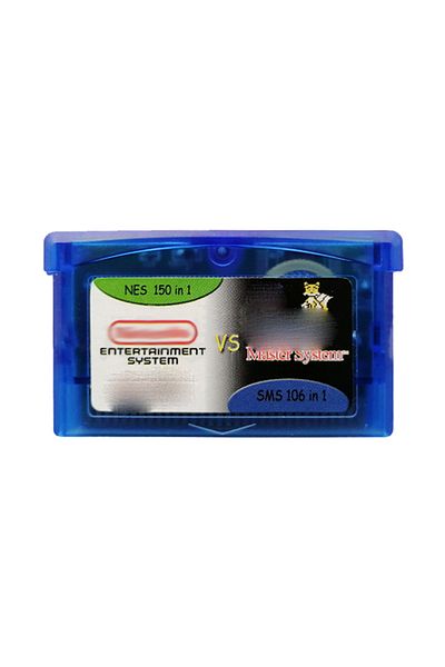 ZUIDID game card GBA 106 in 1 SMS + 150 in 1 NES Video Games Cartridge Card for GBA SP NDS NDSL DS Lite Con