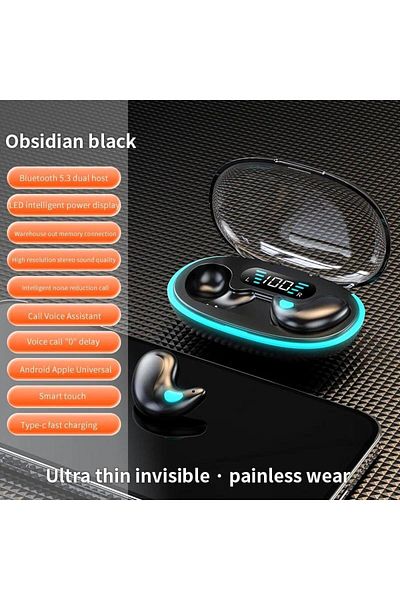 Choice black X55 earphone wireless earphone headphones noise reduction sport game sleep Bluetooth 5.0 earbu