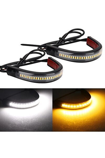 Choice شريطان من مصابيح إشارة الانعطاف للدراجات النارية، ممتص للصدمات، كهرمان...