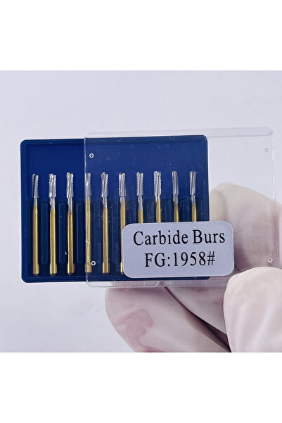 Choice1 FG1958 PIORPOY 10 قطع من مثاقب الأسنان المصنوعة من فولاذ التنجستن ومث...