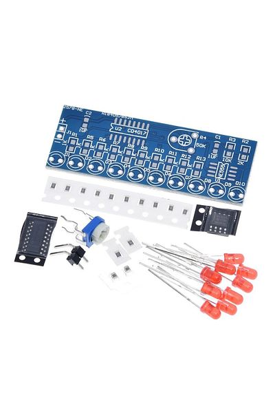 Choice unwelded kit Smart Electronics Kits NE555+CD4017 Light Water Flowing LED Module DIY Kit