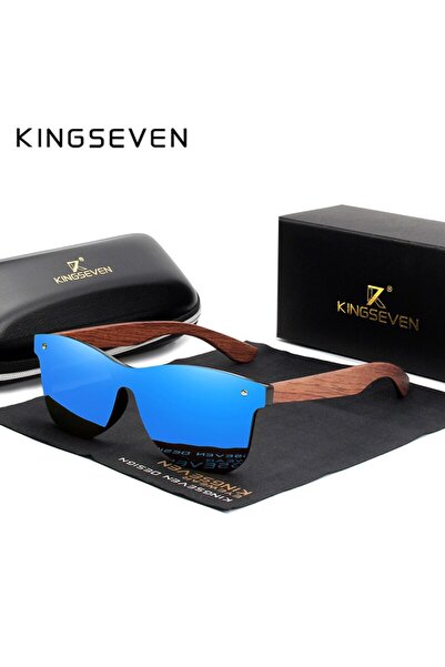Choice Other Blue bubinga wood KINGSEVEN Natural Wooden Sunglasses Men Vintag...