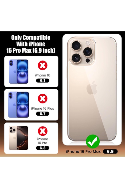 m.tk moveteck iPhone 16 Pro Max Şeffaf Kaplama Arka ve Yan Çerceve Full Body Esnek Kasa Koruyucu hydrojel Çizilmez
