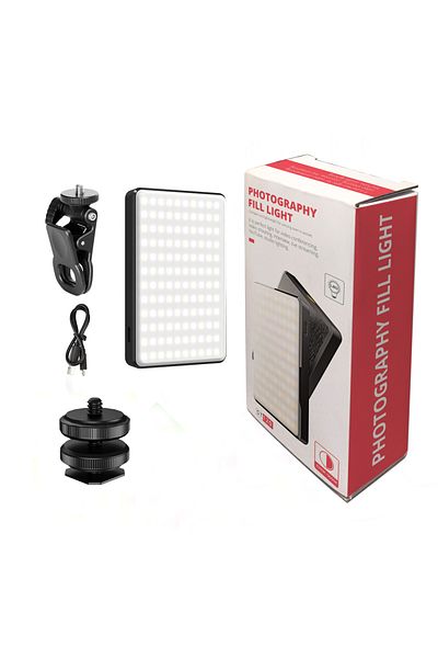 Choice ST 120 LED Selfie Light 3000Mah 120 LED Rechargeable Phone Light Clip 3 Light Modes Ring Light for P