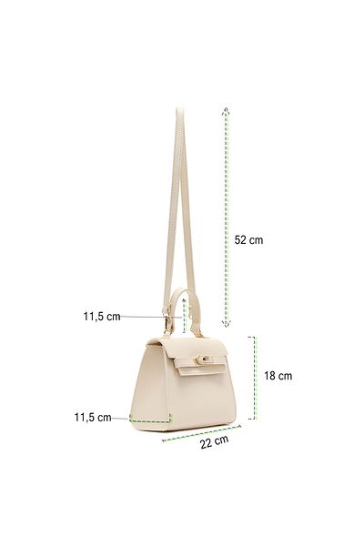 Sole Sisters Cream Faux Leather Women's Crossbody Bag - Naro