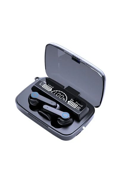 DIXSG black Original M19 Bluetooth Headset Wireless In-Ear Sports Intelligente Touch Led Displaymirror War