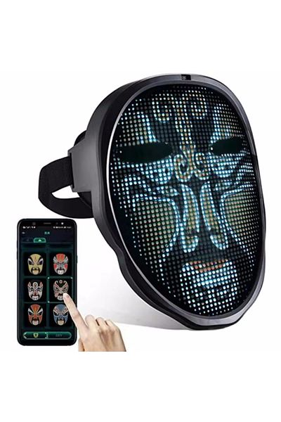 Choice Led Smart Mask Face Diy Photoes For Party Display Led Light Mask Gesture Sensing Smart Led Face Mask