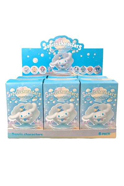 Miniso one set 6 pcs Sanrio Kuromi My Melody Blue Sea Holiday Series Action Figure Dolls Anime Figures Surp