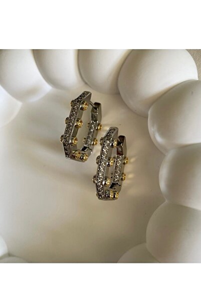 gaila design Gümüş Renk Bague Küpe