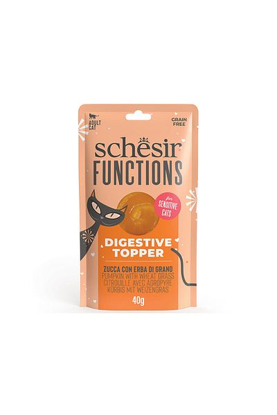 Schesir Functions Cat Pouch Digestive Pumpkin With Wheat Grass
