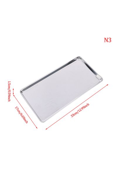 Choice N3 Stainless Steel Tray Rectangle Plate Kitchen Medical Organizer Baking Plate
