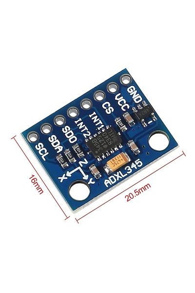 AOKIN GY-291 ADXL345 3-Axis Digital Acceleration of Gravity Tilt Module IIC/SPI Transmission for Arduino