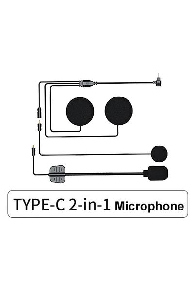 Choice 2-in-1 microphone Motorcycle Helmet Bluetooth Headset Intercom Microphone Universal Accessories Full
