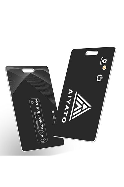 Choice AIYATO-L2 Bluetooth Ultrathin Wallet Finder Card Magnetic Charging Tracker Card Works with Apple Fin