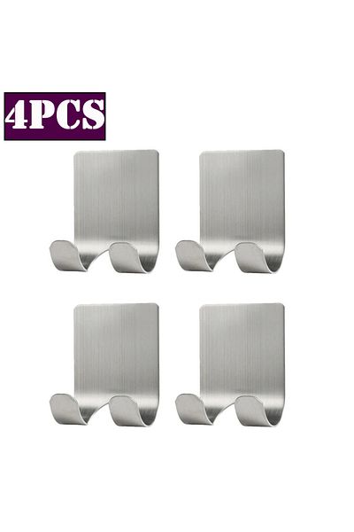 Choice 4pcs 304 Stainless Steel Razors Holder No-Punch Bathroom Men Shaving Shaver Razor Stand Shelf Razor