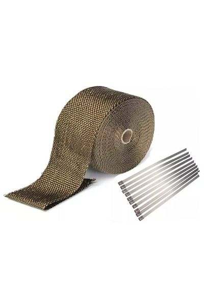 Choice 10m 10M Motorcycle Exhaust Thermal Tape Header Heat Wrap Manifold Insulation Roll Resistant with Sta