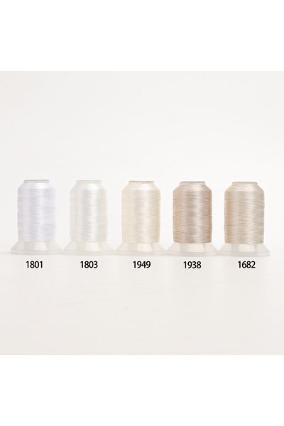 Choice 5A White 80 Madeira Colors Set Premium Polyester Embroidery Thread 500M (550Y) Each Spool Brother Ba