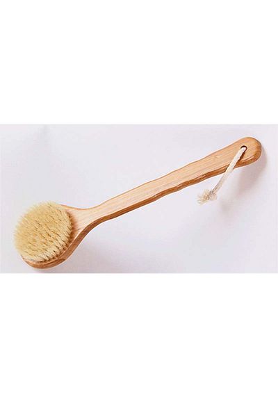 Choice 33cm Bamboo Shower Body Brush With Boar Bristle Perfect For Dry Skin Brushing Essential For Cellu...