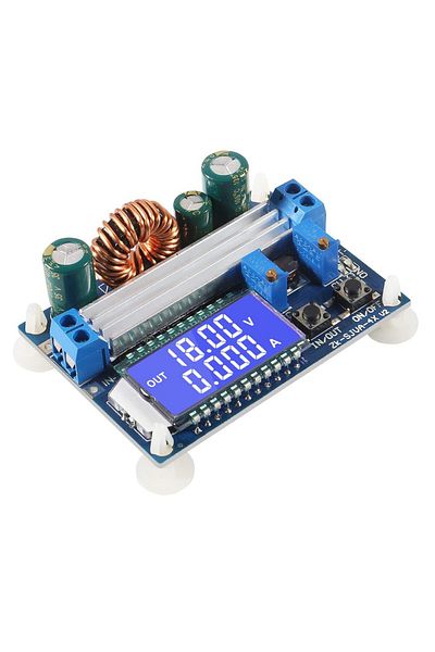 AOKIN 35W DC 5.5-30V to 0.5-30V Digital LCD Display Automatic Step up down Buck Boost Converter Power S...