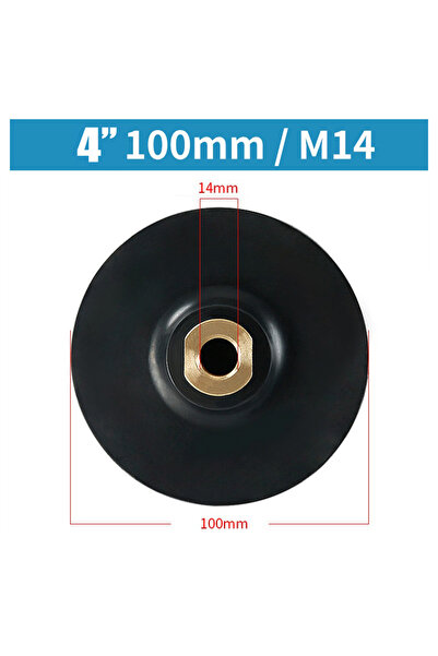 Choice3 حامل قرص تلميع وتجليخ M14 مقاس 4 بوصات لطاحونة الزاوية، وسادة تلميع M...