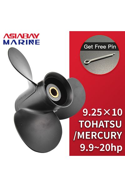 Choice Outboard Propeller For Tohatsu Mercury 9.9hp 15hp 20hp 9.25*10 Boat Aluminum Alloy Screw 3 Blade ...