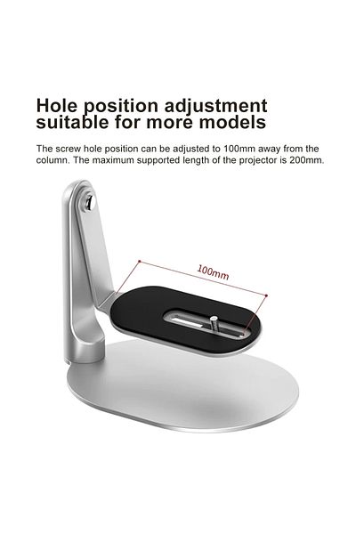 Choice Silver Salange Projector Stand Mount Desktop Holder Adjustable Projector Bracket for XGIMI Halo H6 f