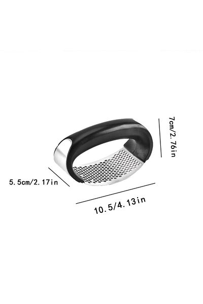 Choice G058A Black Garlic Press Garlic Mashers Manual Ring Garlic Peeler Garlic Beater Stainless Steel Garl