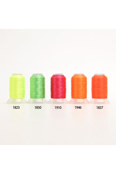 Choice 5A Neon 80 Madeira Colors Set Premium Polyester Embroidery Thread 500M (550Y) Each Spool Brother Bab