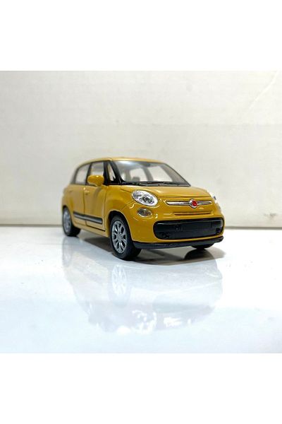 TRUST STORE 2013 Fiat 500L 1/36 Scale Welly Diecast Metal Model Car Toy Car Yellow