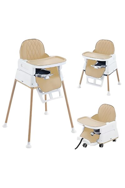 COOYA 3 in 1 Baby High Chair, Foldable Dining Chair, Easy Clean Removable Cushion with Adjustable Feet