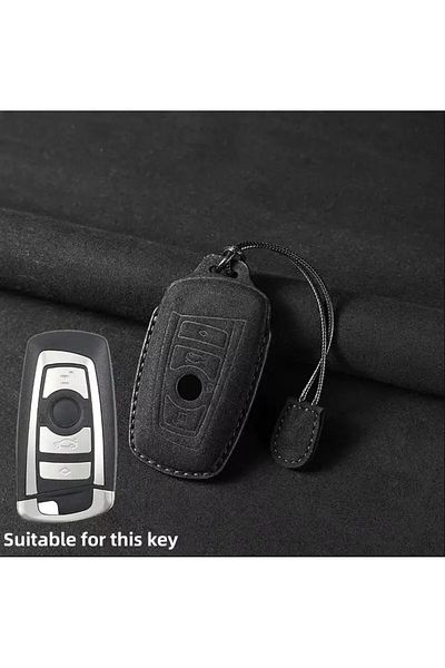 Choice Type B Leather Remote Car Key Cover Keychain Key Case For BMW X1 X3 X4 X5 X6 Series 1 2 3 5 7 G20 G0