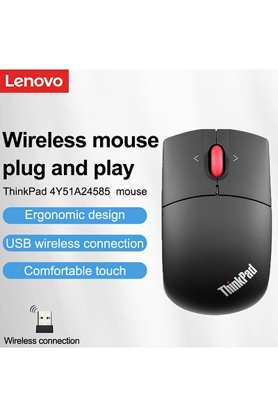Choice black Wireless Mouse Lenovo ThinkPad Wireless Laser Mouse Office Mouse Black