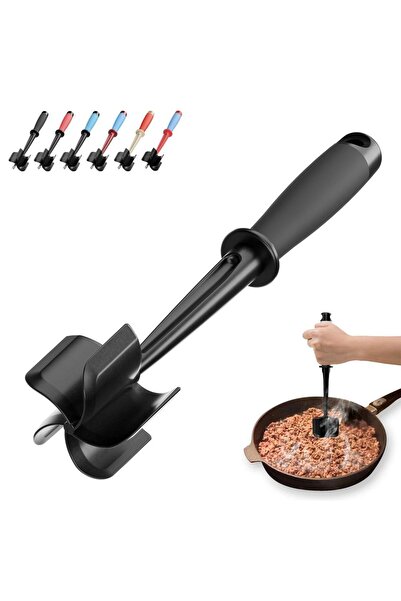 Choice1 مفرمة لحم نايلون بتصميم جديد للحوم المفرومة، هرس لحم مقاوم للحرارة لل...