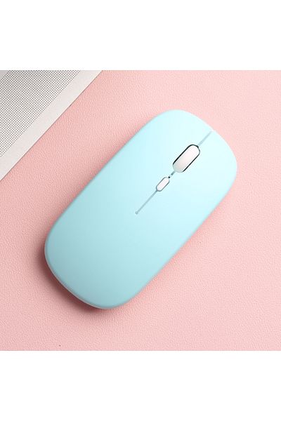 MissionFit Matte-green Wireless Bluetooth-compatible Mouse Portable Ergonomic Computer Mice For Laptop Ipad Tab