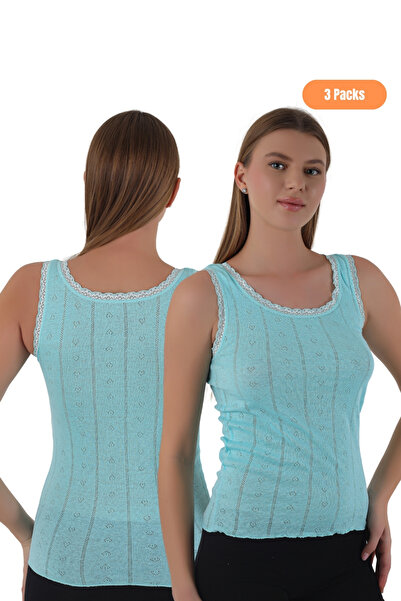 CNT Жіночий 100% бавовняний 3-шаровий жакардовий майка