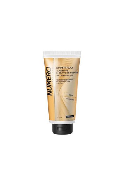 BRELIL Brilliant Numero Italian Shampoo with Shea Butter - Deep Moisturizing and Natural Shine for Dry Hair 300ml