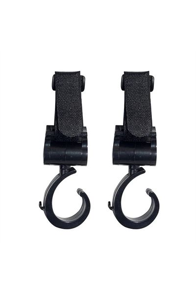 Choice Black 2Pcs 2PCS Pram Hook Baby Stroller Accessories Shopping Prop 360 Degree Rotating Hooks Stroller