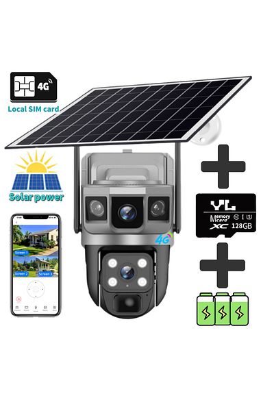 Choice 4G CCTV 128G Card For Outdoor Camera Battery CCTV Monitor 4G SIM Card Wireless Network IP Security P