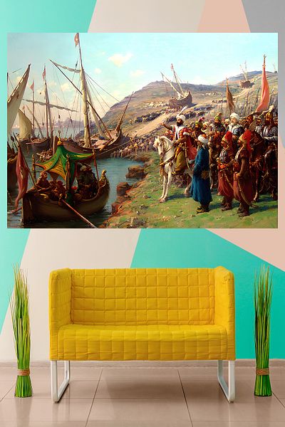Vendini The Siege of Istanbul Wall Tapestry Wall Tapestry Work of Fatih