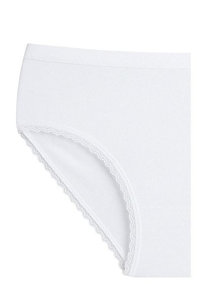 ExLove 4 Pcs Exlove Women High Waist Cotton Lace Bato Panties - Black