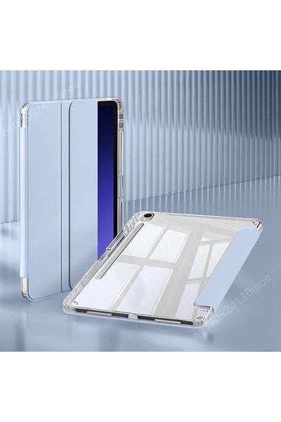 Choice جراب مغناطيسي ذكي A9 Plus 11 بوصة أزرق سماوي لهاتف Samsung Tab S7 S8 S9 11 FE 10.9 Plus S10 12.4 بوصة
