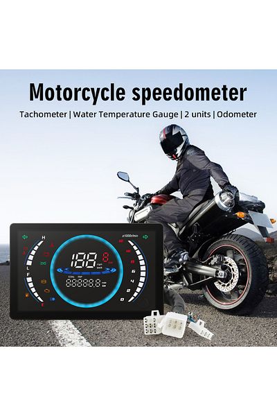 MAIMEIMI 12V Motobike Speedometer 199km/ With Sensor RPM Digital Tacho Dashboard Universal For Honda For D...