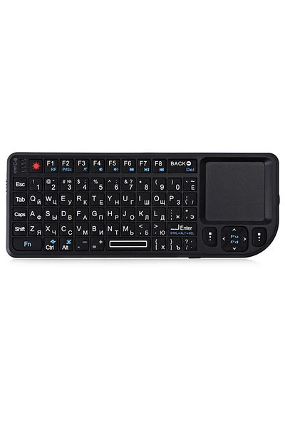 Choice White-Backlit Russian 2.4G Wireless Keyboard With 7-color Backlight Touchpad Mouse And Flashligt- Po