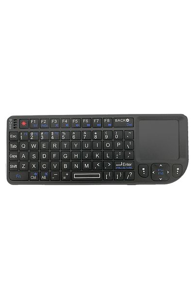 Choice 7-Color-Backlit English 2.4G Wireless Keyboard With 7-color Backlight Touchpad Mouse And Flashligt-
