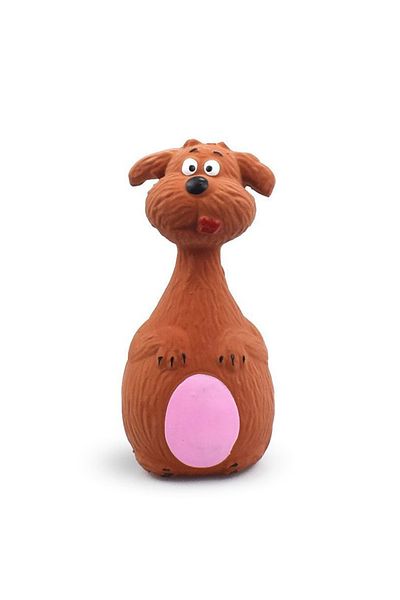 Choice Brown Cartoon toys Dog Voice Toy Cartoon Shape Teddy Fadou Teeth Grinding Cleaning Plaything Rubber