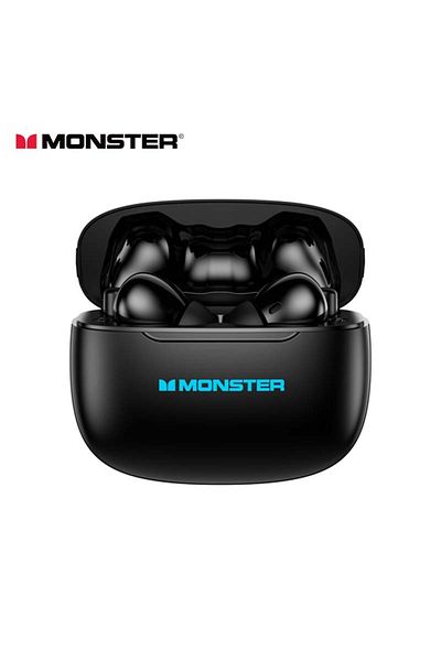 MONSTER Black Monster XKT26 TWS Wireless Bluetooth Earphones Hifi Stereo Headphones Gaming Headset Noise Red