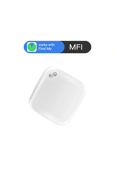 Choice White Smart GPS Tracker Works With Apple Find My APP iTag Pet Kids Luggage Key Tracking Global Accur